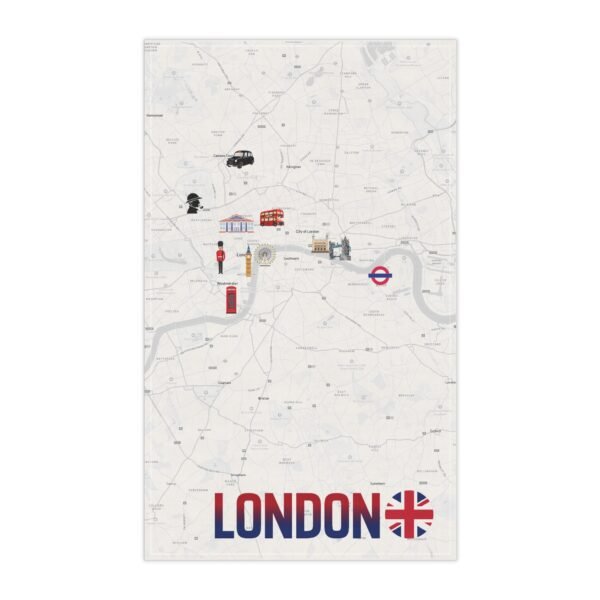 14527446121761504700_2048.jpeg Tea Towel London Map – Minimalist City Icons (Cotton or Polyester)