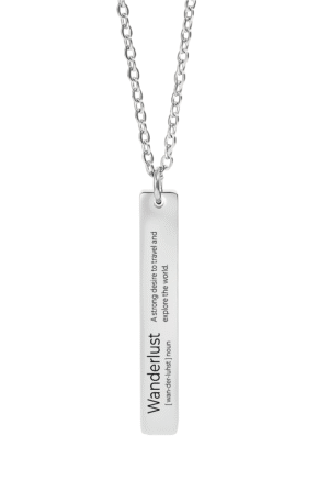 20251127221038-1f0cbdde-800e-6db0-8f36-1e0046339579.png Wanderlust Engraved Bar Necklace – Minimalist Travel Jewelry