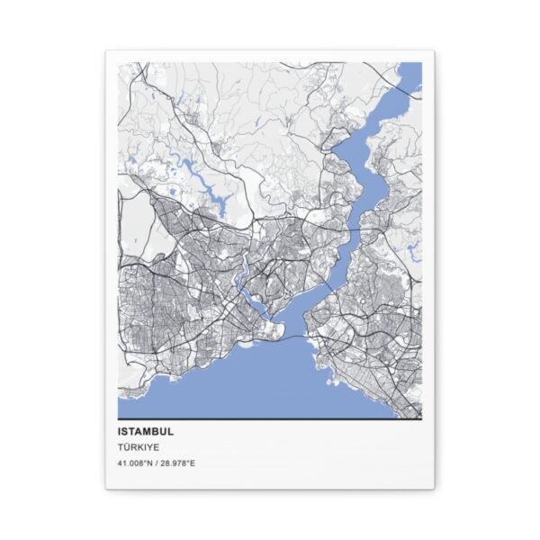 istambul-mockup Custom City Map Canvas Print – Personalized Wall Art for Any City – (12×16 in)