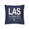 Custom Airport Code Pillow - Travel Decor Cushion Cover (16x16")