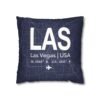 Custom Airport Code Pillow - Travel Decor Cushion Cover (16x16")