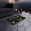 Airport-Style Outdoor Rug – “Welcome Aboard | Have a Safe Flight” Runway Design
