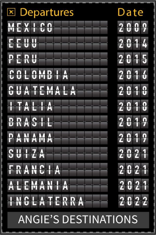 Custom Travel Destinations Poster – Airport Departures Board Style Wall Art