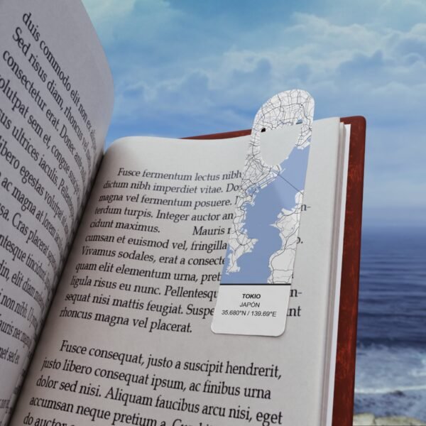 12853109224141917711_2048.jpeg Custom City Map Metal Bookmark – Personalized Aluminum Bookmark with Coordinates